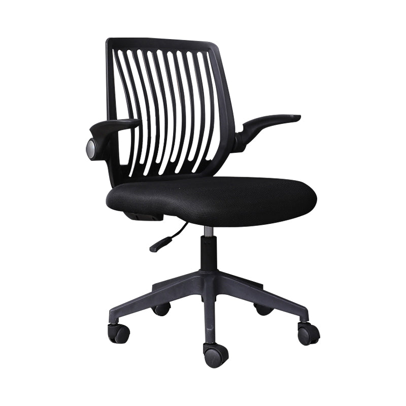 Modern Desk Chair Nylon Computer Chair Mid-Back Chair with Wheels Clearhalo 'furn' 'furn_office_chair' 'Furniture' 'Office Chairs' 'Office Furniture' 'office_chair' 6370237
