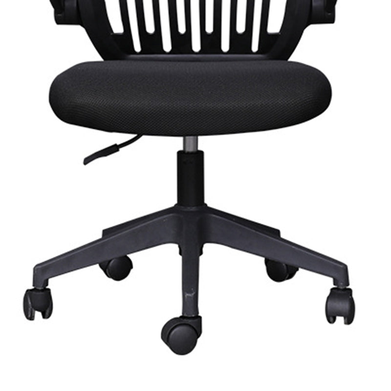 Modern Desk Chair Nylon Computer Chair Mid-Back Chair with Wheels Clearhalo 'furn' 'furn_office_chair' 'Furniture' 'Office Chairs' 'Office Furniture' 'office_chair' 6370239