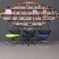 Modern Desk Chair Nylon Computer Chair Mid-Back Chair with Wheels Clearhalo 'furn' 'furn_office_chair' 'Furniture' 'Office Chairs' 'Office Furniture' 'office_chair' 6370240
