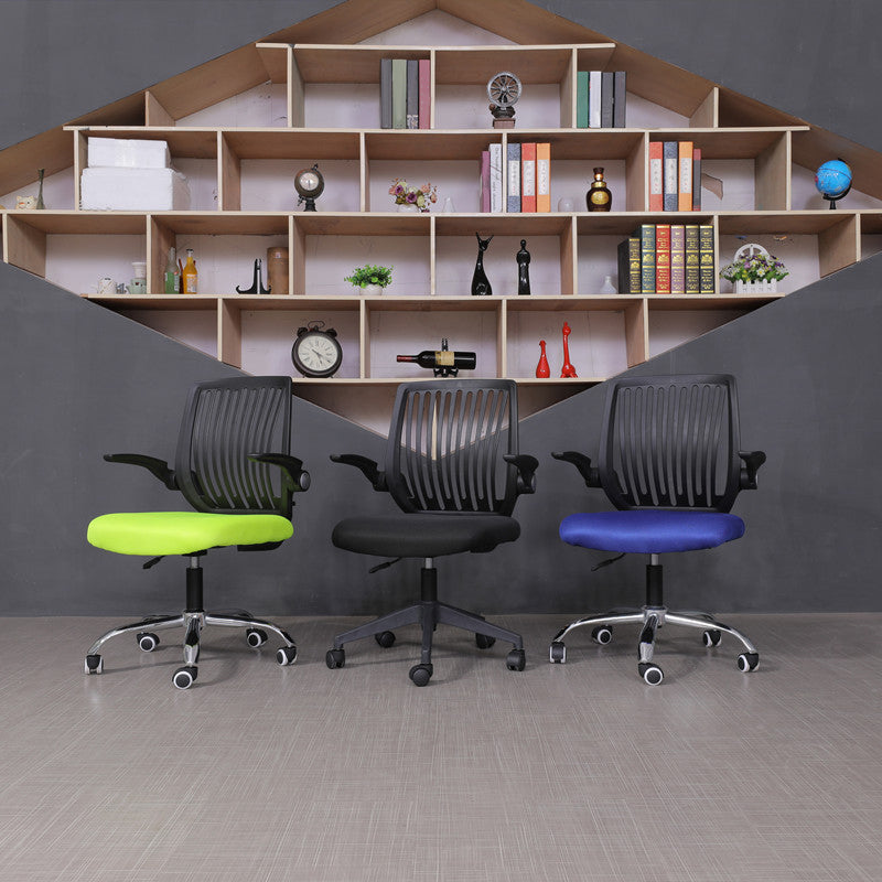 Modern Desk Chair Nylon Computer Chair Mid-Back Chair with Wheels Clearhalo 'furn' 'furn_office_chair' 'Furniture' 'Office Chairs' 'Office Furniture' 'office_chair' 6370240