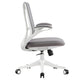 Contemporary Swivel Chair Flip-Up Armrest Mesh Mid-Back Office Chair Grey 1 Piece Clearhalo 'furn' 'furn_office_chair' 'Furniture' 'Office Chairs' 'Office Furniture' 'office_chair' 6370261