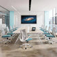 Contemporary Swivel Chair Flip-Up Armrest Mesh Mid-Back Office Chair Clearhalo 'furn' 'furn_office_chair' 'Furniture' 'Office Chairs' 'Office Furniture' 'office_chair' 6370265
