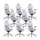 Modern Adjustable Arms Swivel Chair Ergonomic Computer Task Mesh Desk Chair