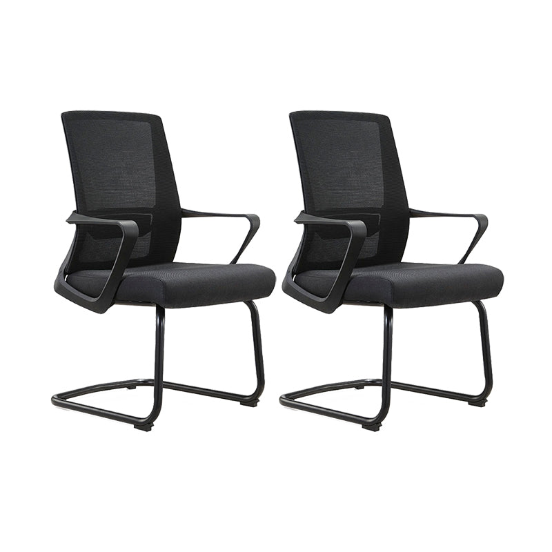 Contemporary Breathable AirGrid Desk Chair Microfiber Conference Arm Chair 2 Piece Set Arch Without Headrest Clearhalo 'furn' 'furn_office_chair' 'Furniture' 'Office Chairs' 'Office Furniture' 'office_chair' 6370300