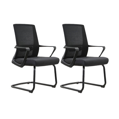 Contemporary Breathable AirGrid Desk Chair Microfiber Conference Arm Chair 2 Piece Set Arch Without Headrest Clearhalo 'furn' 'furn_office_chair' 'Furniture' 'Office Chairs' 'Office Furniture' 'office_chair' 6370300