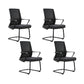 Contemporary Breathable AirGrid Desk Chair Microfiber Conference Arm Chair 4 Piece Set Arch Without Headrest Clearhalo 'furn' 'furn_office_chair' 'Furniture' 'Office Chairs' 'Office Furniture' 'office_chair' 6370302