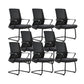 Contemporary Breathable AirGrid Desk Chair Microfiber Conference Arm Chair 8 Piece Set Arch Without Headrest Clearhalo 'furn' 'furn_office_chair' 'Furniture' 'Office Chairs' 'Office Furniture' 'office_chair' 6370307