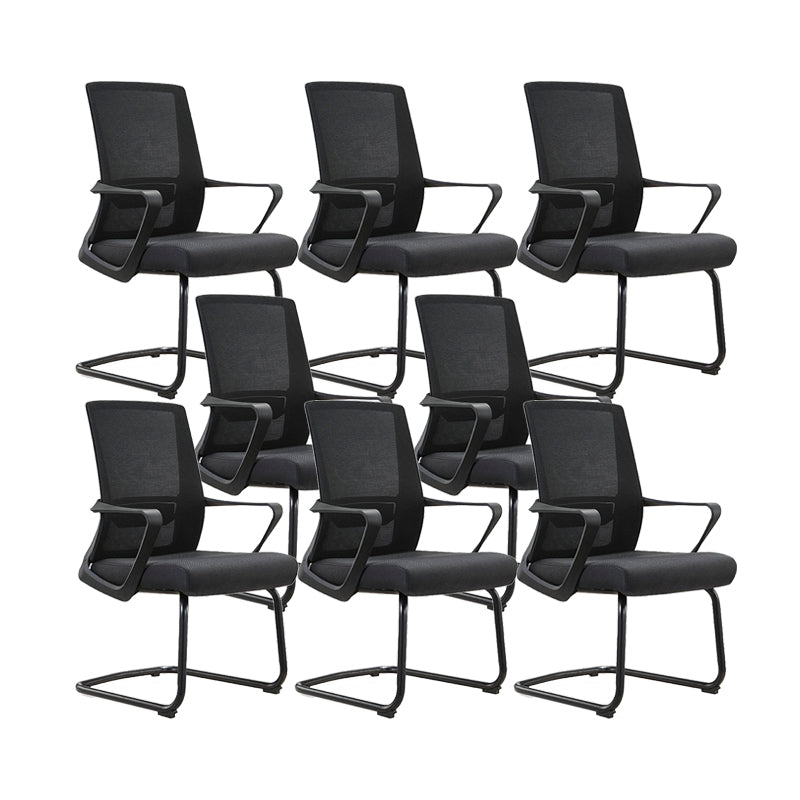 Contemporary Breathable AirGrid Desk Chair Microfiber Conference Arm Chair 8 Piece Set Arch Without Headrest Clearhalo 'furn' 'furn_office_chair' 'Furniture' 'Office Chairs' 'Office Furniture' 'office_chair' 6370307