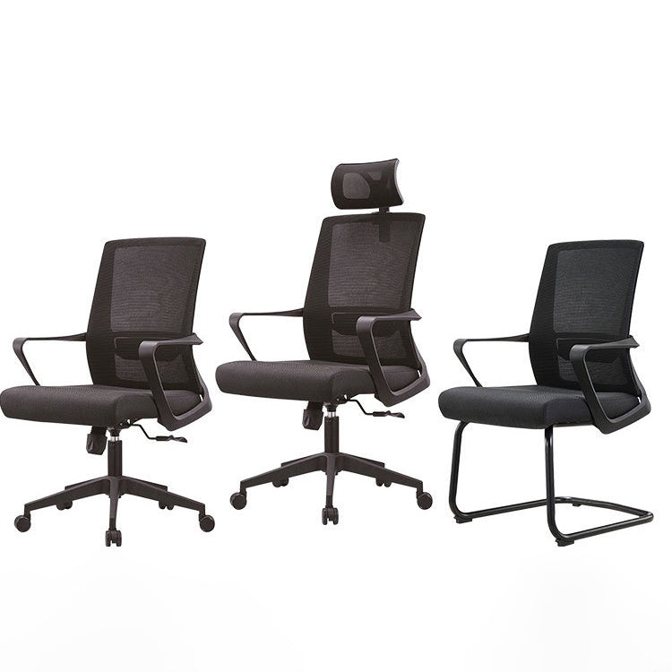 Contemporary Breathable AirGrid Desk Chair Microfiber Conference Arm Chair Clearhalo 'furn' 'furn_office_chair' 'Furniture' 'Office Chairs' 'Office Furniture' 'office_chair' 6370314