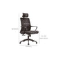 Contemporary Breathable AirGrid Desk Chair Microfiber Conference Arm Chair Clearhalo 'furn' 'furn_office_chair' 'Furniture' 'Office Chairs' 'Office Furniture' 'office_chair' 6370321