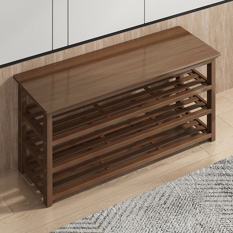 Mid-Century Modern Bench 11.42 Inch Wide Seating Bench with Shoes Storage Clearhalo 'Benches' 'Chairs & Seating' 'furn' 'furn_benches' 'Furniture' 'Living Room Furniture' 6370436