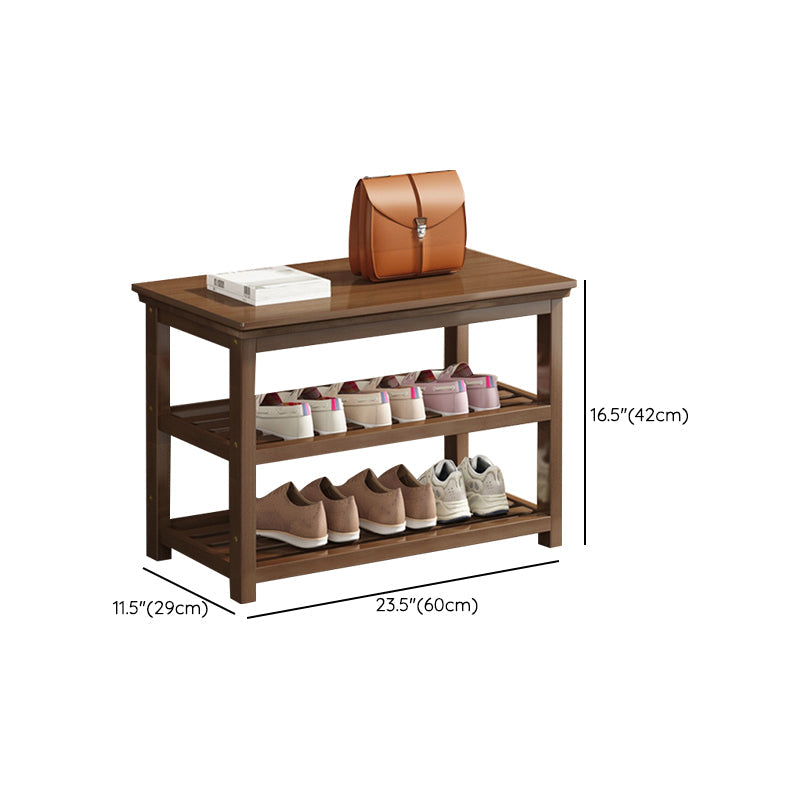 Mid-Century Modern Bench 11.42 Inch Wide Seating Bench with Shoes Storage Clearhalo 'Benches' 'Chairs & Seating' 'furn' 'furn_benches' 'Furniture' 'Living Room Furniture' 6370437