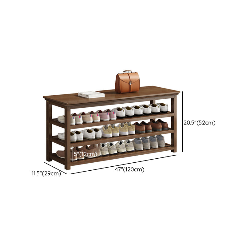 Mid-Century Modern Bench 11.42 Inch Wide Seating Bench with Shoes Storage Clearhalo 'Benches' 'Chairs & Seating' 'furn' 'furn_benches' 'Furniture' 'Living Room Furniture' 6370444