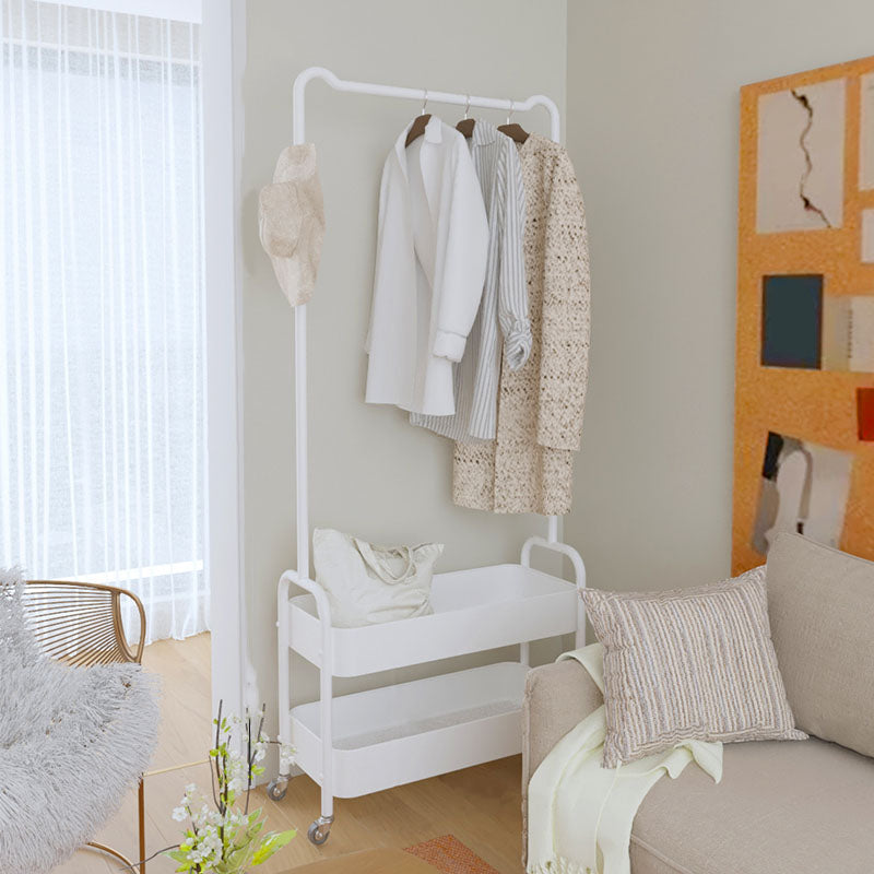 Rack de manteau métallique de style moderne pure couleur étagère de conception de conception de conception de conception