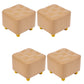 Modern Standard Pouf Water Resistant Square Cube for Home Decor Yellow 4 Piece Set Clearhalo 'furn' 'furn_ottomans_poufs' 'Furniture' 'Living Room Furniture' 'Ottomans & Poufs' 'ottomans_poufs' 6370675