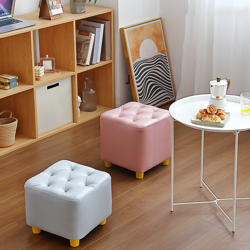 Modern Standard Pouf Water Resistant Square Cube for Home Decor Clearhalo 'furn' 'furn_ottomans_poufs' 'Furniture' 'Living Room Furniture' 'Ottomans & Poufs' 'ottomans_poufs' 6370687