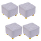 Modern Standard Pouf Water Resistant Square Cube for Home Decor Beige 4 Piece Set Clearhalo 'furn' 'furn_ottomans_poufs' 'Furniture' 'Living Room Furniture' 'Ottomans & Poufs' 'ottomans_poufs' 6370688