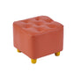 Modern Standard Pouf Water Resistant Square Cube for Home Decor Orange 1 Piece Clearhalo 'furn' 'furn_ottomans_poufs' 'Furniture' 'Living Room Furniture' 'Ottomans & Poufs' 'ottomans_poufs' 6370692