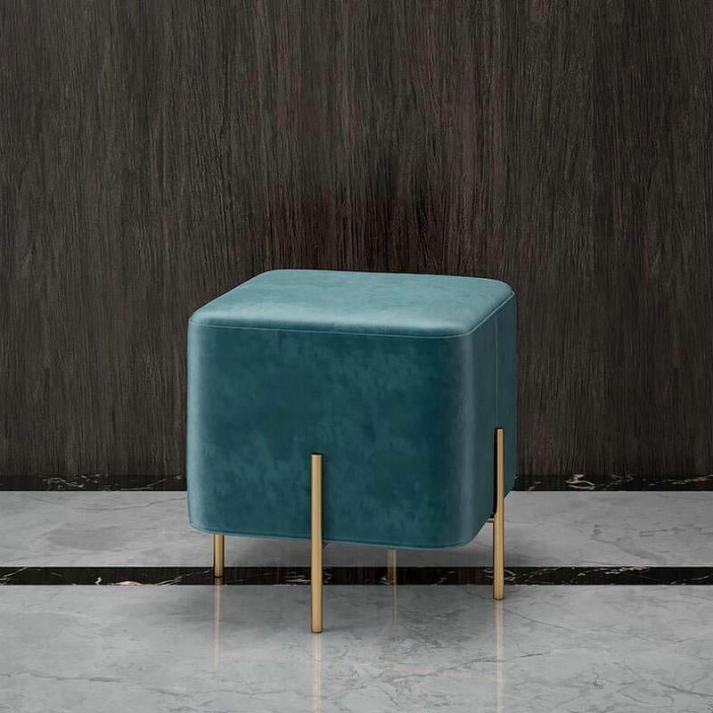 Gorgeous Solid Color Standard Scratch Resistant Standard for Living Room Royal Blue 1 Piece Clearhalo 'furn' 'furn_ottomans_poufs' 'Furniture' 'Living Room Furniture' 'Ottomans & Poufs' 'ottomans_poufs' 6370710