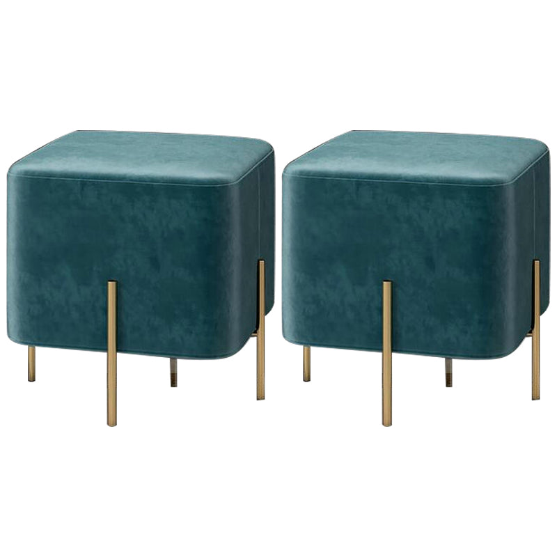 Gorgeous Solid Color Standard Scratch Resistant Standard for Living Room Royal Blue 2 Piece Set Clearhalo 'furn' 'furn_ottomans_poufs' 'Furniture' 'Living Room Furniture' 'Ottomans & Poufs' 'ottomans_poufs' 6370711