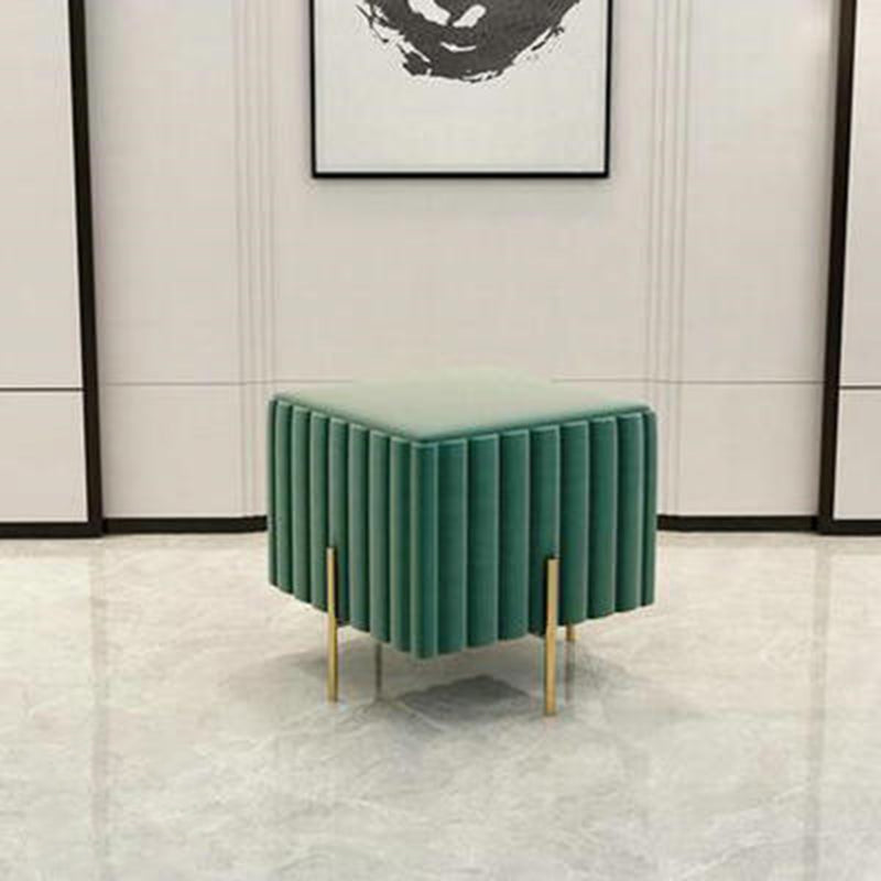 Gorgeous Solid Color Standard Scratch Resistant Standard for Living Room Dark Green 1 Piece Clearhalo 'furn' 'furn_ottomans_poufs' 'Furniture' 'Living Room Furniture' 'Ottomans & Poufs' 'ottomans_poufs' 6370716