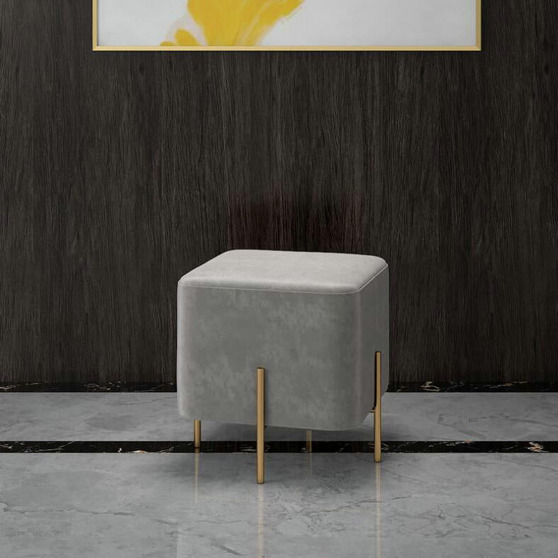 Gorgeous Solid Color Standard Scratch Resistant Standard for Living Room Dark Gray 1 Piece Clearhalo 'furn' 'furn_ottomans_poufs' 'Furniture' 'Living Room Furniture' 'Ottomans & Poufs' 'ottomans_poufs' 6370719