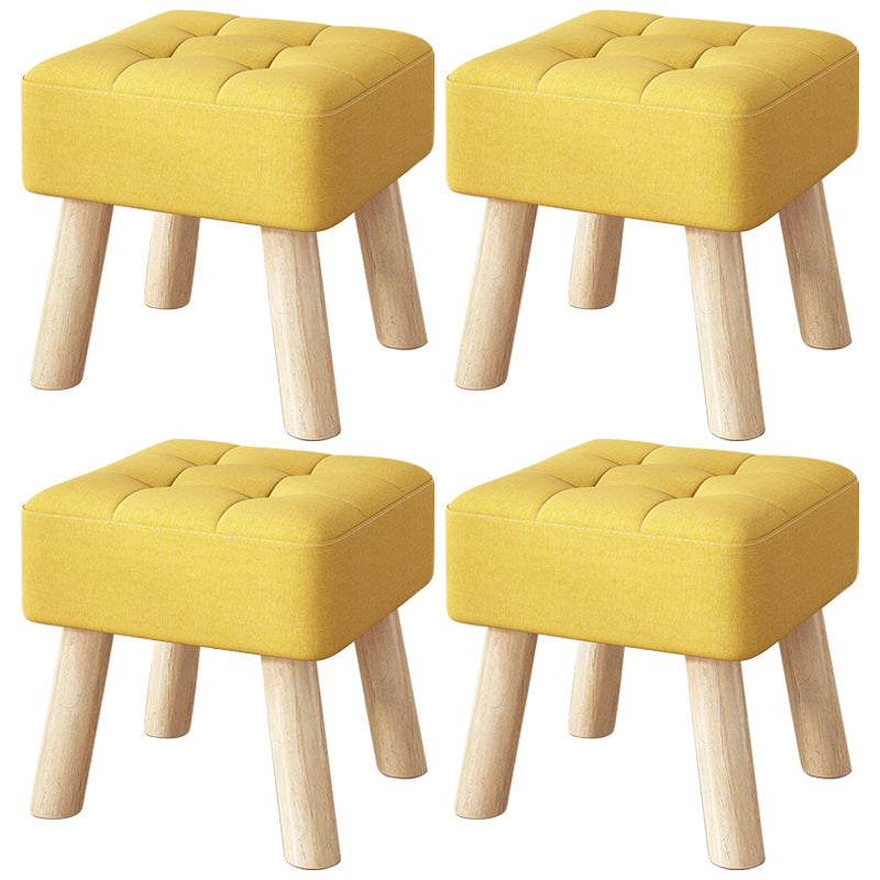 Purple Modern Standard Water Resistant Square Standard for Living Room Beige 4 Piece Set Clearhalo 'furn' 'furn_ottomans_poufs' 'Furniture' 'Living Room Furniture' 'Ottomans & Poufs' 'ottomans_poufs' 6370728