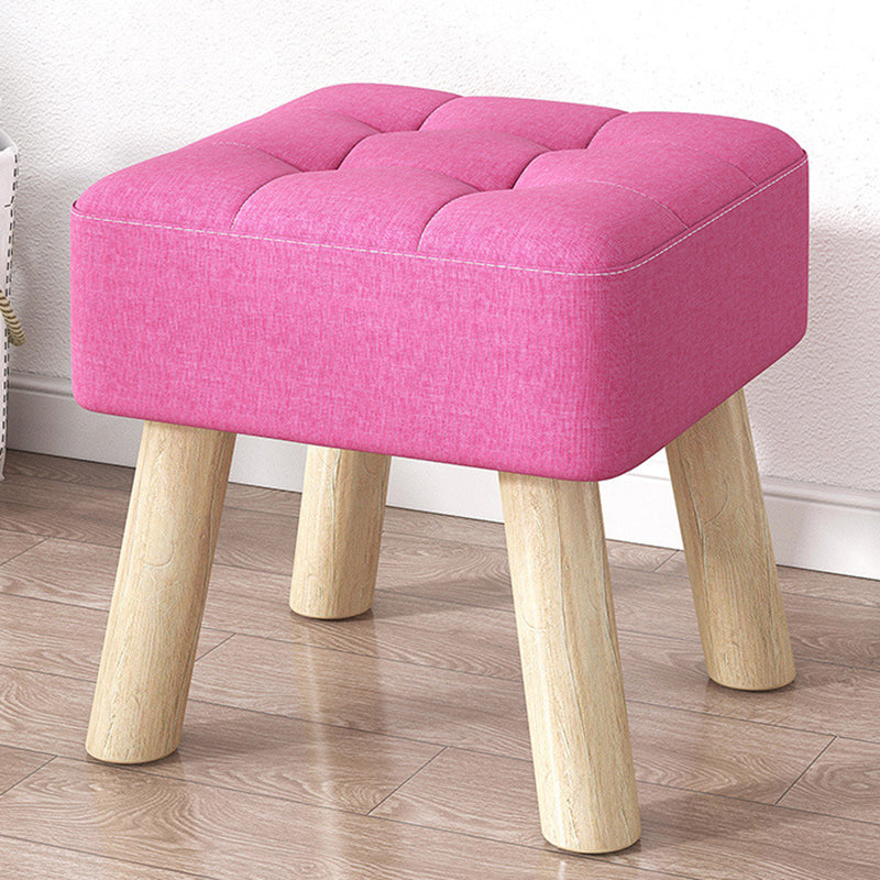 Purple Modern Standard Water Resistant Square Standard for Living Room Rose Red 1 Piece Clearhalo 'furn' 'furn_ottomans_poufs' 'Furniture' 'Living Room Furniture' 'Ottomans & Poufs' 'ottomans_poufs' 6370729
