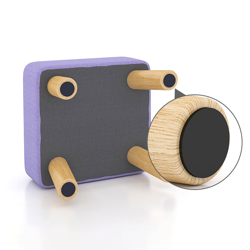 Purple Modern Standard Water Resistant Square Standard for Living Room Clearhalo 'furn' 'furn_ottomans_poufs' 'Furniture' 'Living Room Furniture' 'Ottomans & Poufs' 'ottomans_poufs' 6370736