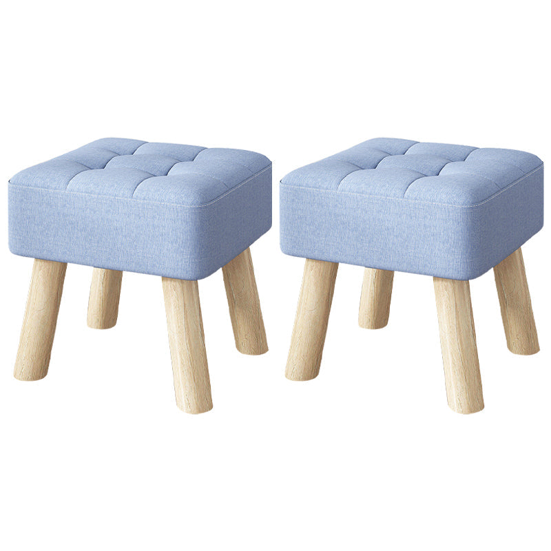 Purple Modern Standard Water Resistant Square Standard for Living Room Blue 2 Piece Set Clearhalo 'furn' 'furn_ottomans_poufs' 'Furniture' 'Living Room Furniture' 'Ottomans & Poufs' 'ottomans_poufs' 6370742