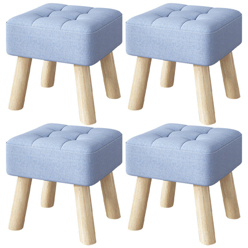 Purple Modern Standard Water Resistant Square Standard for Living Room Blue 4 Piece Set Clearhalo 'furn' 'furn_ottomans_poufs' 'Furniture' 'Living Room Furniture' 'Ottomans & Poufs' 'ottomans_poufs' 6370743