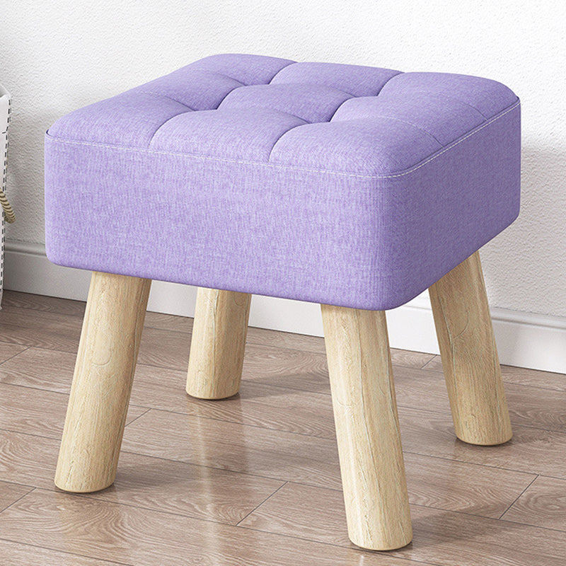 Purple Modern Standard Water Resistant Square Standard for Living Room Purple 1 Piece Clearhalo 'furn' 'furn_ottomans_poufs' 'Furniture' 'Living Room Furniture' 'Ottomans & Poufs' 'ottomans_poufs' 6370744