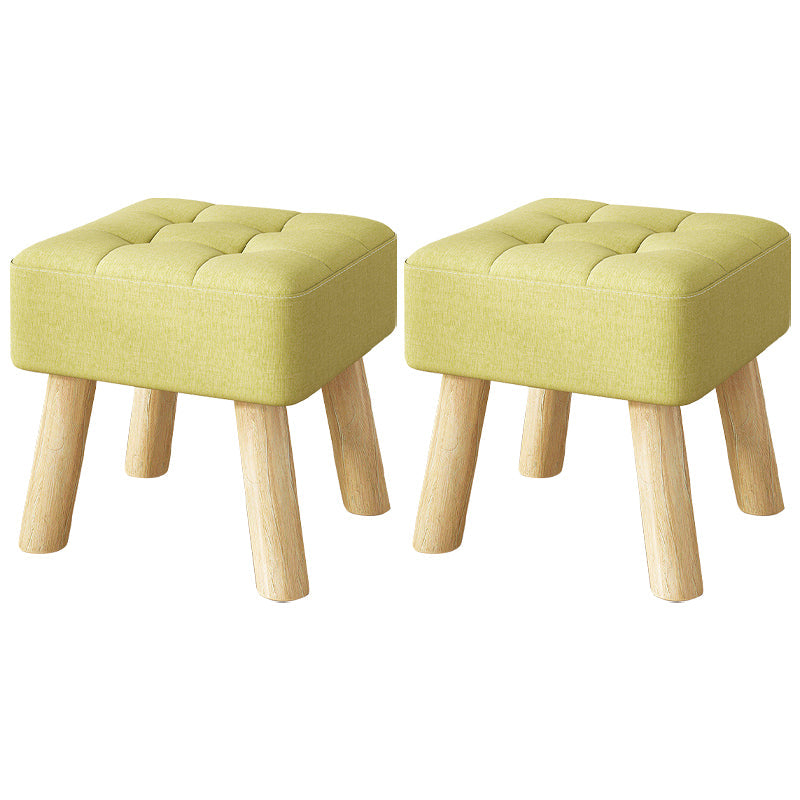 Purple Modern Standard Water Resistant Square Standard for Living Room Green 2 Piece Set Clearhalo 'furn' 'furn_ottomans_poufs' 'Furniture' 'Living Room Furniture' 'Ottomans & Poufs' 'ottomans_poufs' 6370748