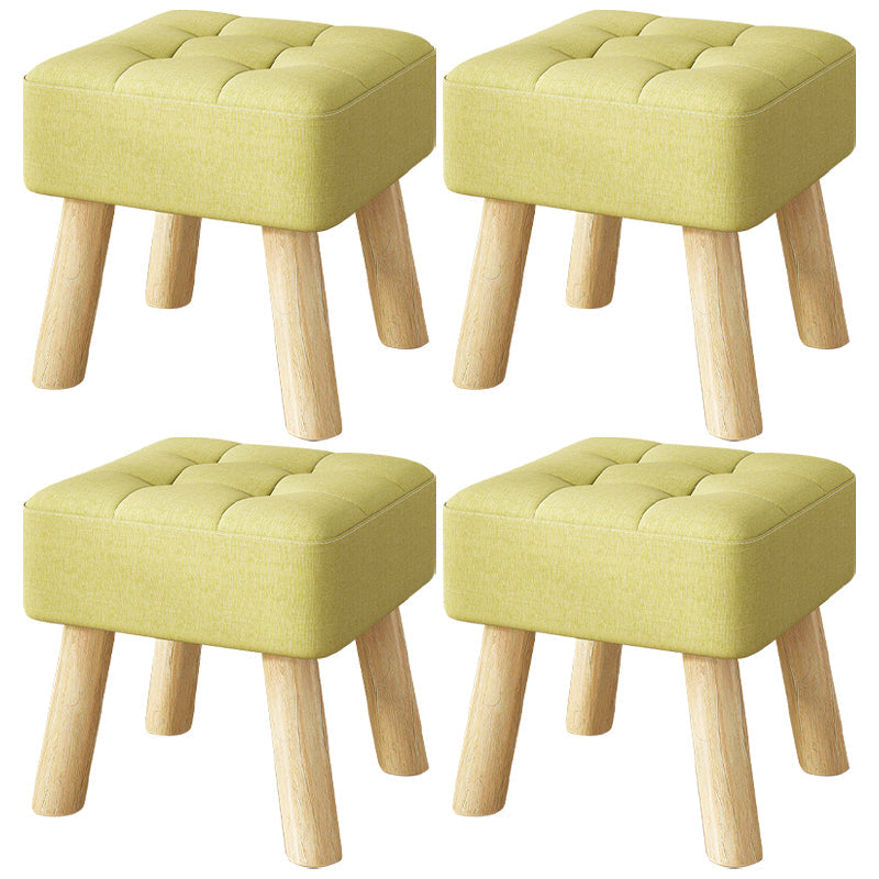 Purple Modern Standard Water Resistant Square Standard for Living Room Green 4 Piece Set Clearhalo 'furn' 'furn_ottomans_poufs' 'Furniture' 'Living Room Furniture' 'Ottomans & Poufs' 'ottomans_poufs' 6370749