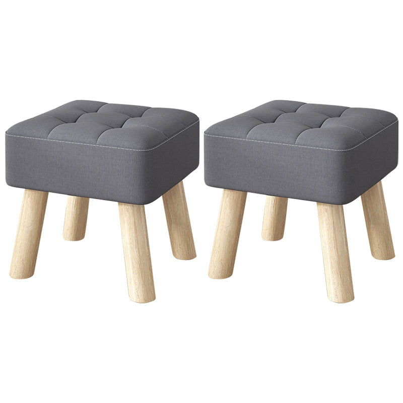 Purple Modern Standard Water Resistant Square Standard for Living Room Dark Gray 2 Piece Set Clearhalo 'furn' 'furn_ottomans_poufs' 'Furniture' 'Living Room Furniture' 'Ottomans & Poufs' 'ottomans_poufs' 6370751