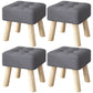 Purple Modern Standard Water Resistant Square Standard for Living Room Dark Gray 4 Piece Set Clearhalo 'furn' 'furn_ottomans_poufs' 'Furniture' 'Living Room Furniture' 'Ottomans & Poufs' 'ottomans_poufs' 6370752