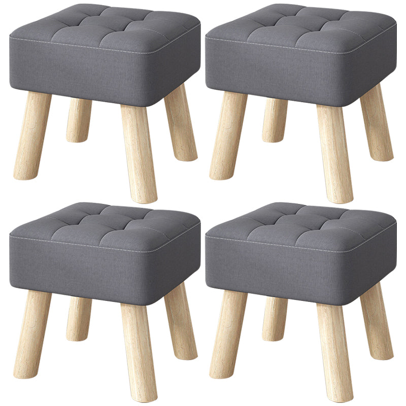 Purple Modern Standard Water Resistant Square Standard for Living Room Dark Gray 4 Piece Set Clearhalo 'furn' 'furn_ottomans_poufs' 'Furniture' 'Living Room Furniture' 'Ottomans & Poufs' 'ottomans_poufs' 6370752