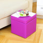 Modern Color Block Square Cube Water Resistant Storage Ottoman Purple 1 Piece Clearhalo 'furn' 'furn_ottomans_poufs' 'Furniture' 'Living Room Furniture' 'Ottomans & Poufs' 'ottomans_poufs' 6370759