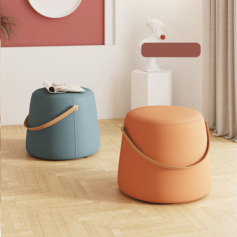 Orange Contemporary Pouf Water Resistant Pouf for Home Decoration Clearhalo 'furn' 'furn_ottomans_poufs' 'Furniture' 'Living Room Furniture' 'Ottomans & Poufs' 'ottomans_poufs' 6370787