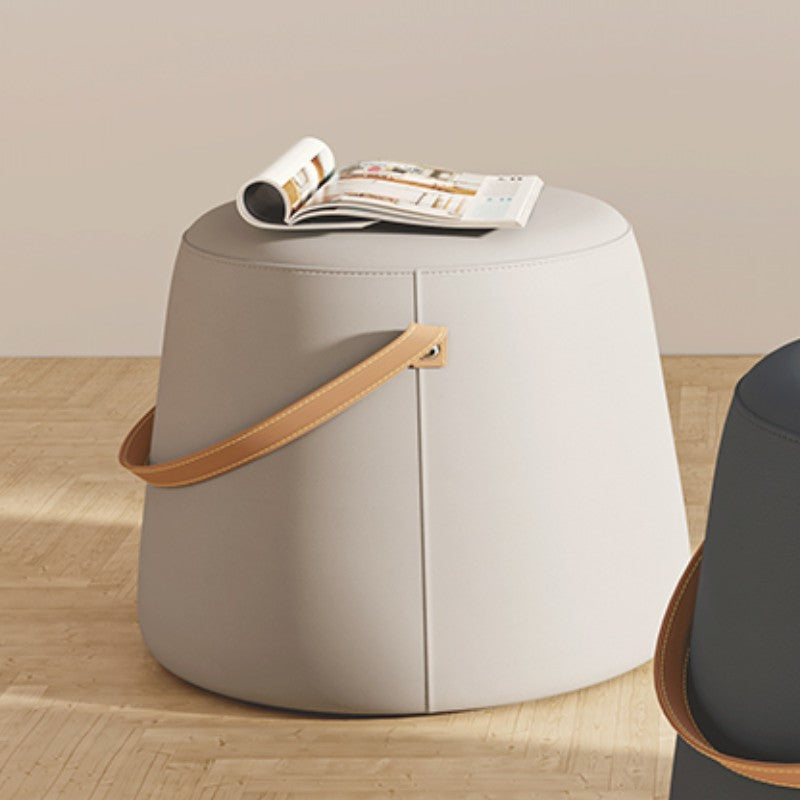 Orange Contemporary Pouf Water Resistant Pouf for Home Decoration 16.5"L x 17"W x 16"H Gray-White 1 Piece Clearhalo 'furn' 'furn_ottomans_poufs' 'Furniture' 'Living Room Furniture' 'Ottomans & Poufs' 'ottomans_poufs' 6370788