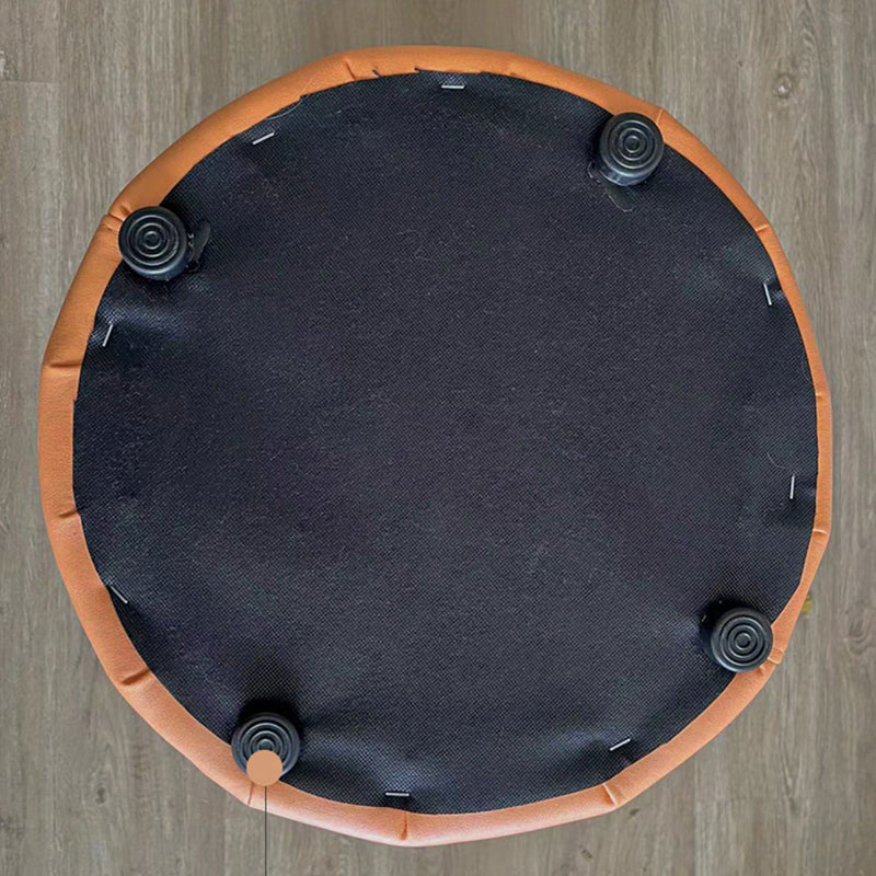 Orange Contemporary Pouf Water Resistant Pouf for Home Decoration Clearhalo 'furn' 'furn_ottomans_poufs' 'Furniture' 'Living Room Furniture' 'Ottomans & Poufs' 'ottomans_poufs' 6370798