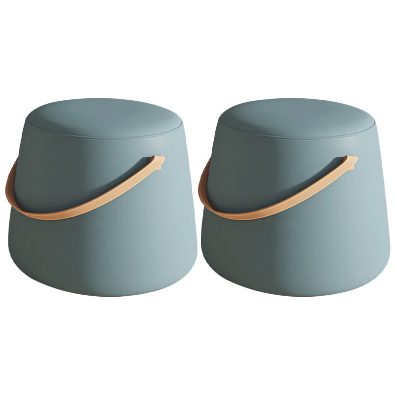 Orange Contemporary Pouf Water Resistant Pouf for Home Decoration Blue 2 Piece Set Clearhalo 'furn' 'furn_ottomans_poufs' 'Furniture' 'Living Room Furniture' 'Ottomans & Poufs' 'ottomans_poufs' 6370806