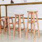 Modern Armless Wooden Counter Stool Oak Wood High Stool with 4 Legs Clearhalo 'Bar Furniture' 'Bar Stools' 'bar_stools' 'furn' 'furn_bar_stools' 'Furniture' 'Kitchen & Dining Furniture' 6370969