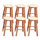 Modern Armless Wooden Counter Stool Oak Wood High Stool with 4 Legs 6 Piece Set Clearhalo 'Bar Furniture' 'Bar Stools' 'bar_stools' 'furn' 'furn_bar_stools' 'Furniture' 'Kitchen & Dining Furniture' 6370972