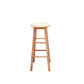 Modern Armless Wooden Counter Stool Oak Wood High Stool with 4 Legs 1 Piece Bar Stool(28"H) Clearhalo 'Bar Furniture' 'Bar Stools' 'bar_stools' 'furn' 'furn_bar_stools' 'Furniture' 'Kitchen & Dining Furniture' 6370985