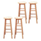 Modern Armless Wooden Counter Stool Oak Wood High Stool with 4 Legs 4 Piece Set Bar Stool(28"H) Clearhalo 'Bar Furniture' 'Bar Stools' 'bar_stools' 'furn' 'furn_bar_stools' 'Furniture' 'Kitchen & Dining Furniture' 6370987