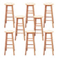 Modern Armless Wooden Counter Stool Oak Wood High Stool with 4 Legs 8 Piece Set Bar Stool(28"H) Clearhalo 'Bar Furniture' 'Bar Stools' 'bar_stools' 'furn' 'furn_bar_stools' 'Furniture' 'Kitchen & Dining Furniture' 6370989
