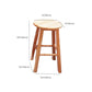 Modern Armless Wooden Counter Stool Oak Wood High Stool with 4 Legs Clearhalo 'Bar Furniture' 'Bar Stools' 'bar_stools' 'furn' 'furn_bar_stools' 'Furniture' 'Kitchen & Dining Furniture' 6370996