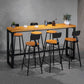 Tabouret de comptoir de style contemporain, tabouret de bar sans accoudoirs à dossier bas pour l'intérieur