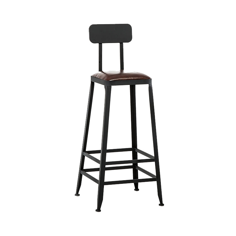 Tabouret de comptoir de style contemporain, tabouret de bar sans accoudoirs à dossier bas pour l'intérieur